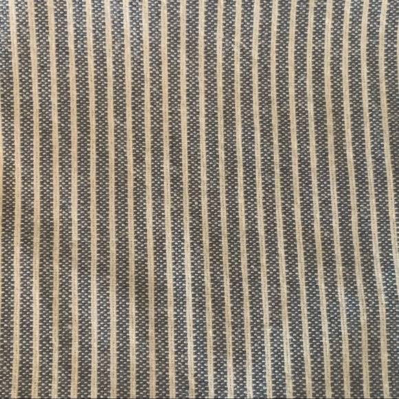 TOMMY HILFIGER Striped Denim Ruffle Dress Sleeveless 100% Cotton Blue & White 5 - Picture 9 of 16